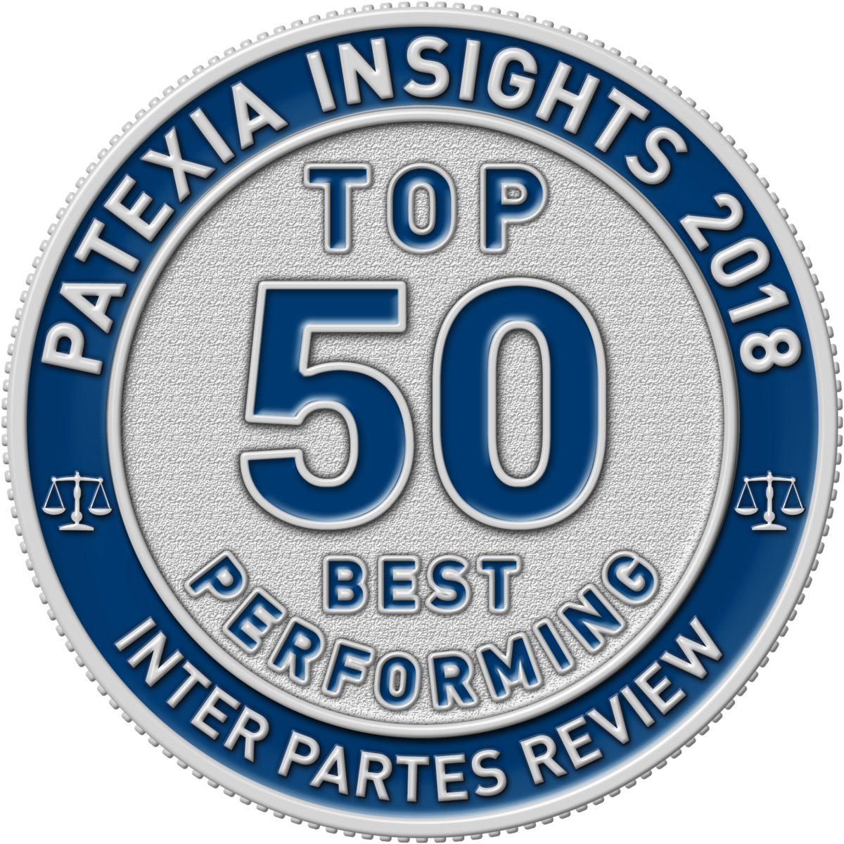 Patexia Top 50 Best Performing badge