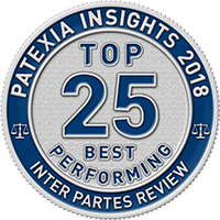 Patexia Top 25 Best Performing badge