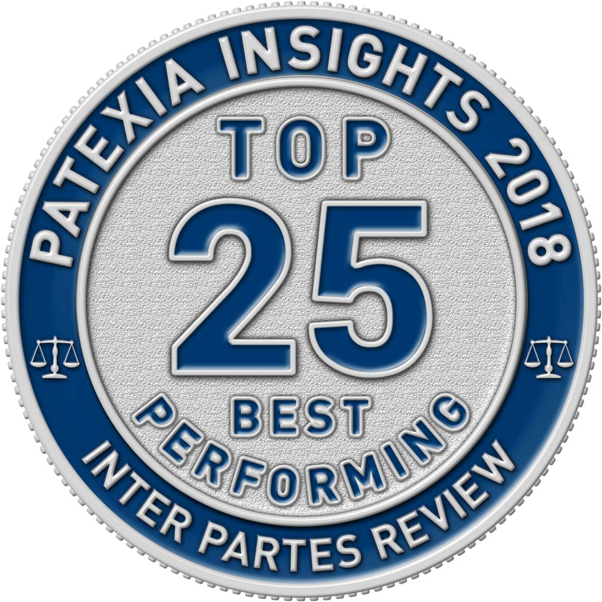 Patexia Top 25 Best Performing badge